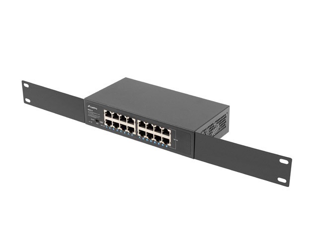 LANBERG RSGE-16 Switch No Administrado 16 Puertos Gigabit Ethernet 1U Negro LANBERG RSGE-16 Switch No Administrado 16 Puertos Gigabit Ethernet 1U Negro