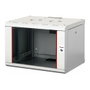 Equip EPM-07-6045-G-CBAA Bastidor de Pared para Rack 19" 7U Gris Claro con Puerta de Cristal, 600 x 450 x 418 mm