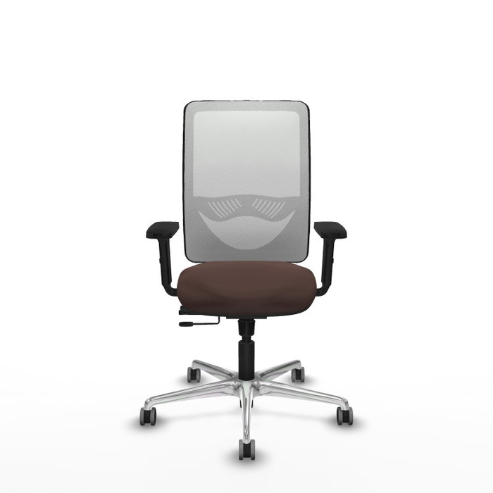 PIQUERAS Y CRESPO Silla de oficina Zulema con mecanismo Sincro/Traslack, Marrón oscuro y Blanco PIQUERAS Y CRESPO Silla de oficina Zulema con mecanismo Sincro/Traslack, Marrón oscuro y Blanco