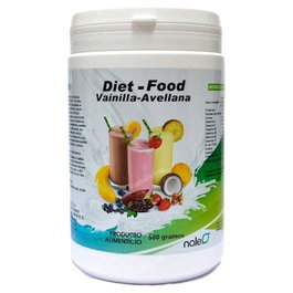 NALE Diet Food Batido Sustituto de Comida Sabor Vainilla y Avellana 500g Enriquecido con Proteinas, Vitaminas y Minerales