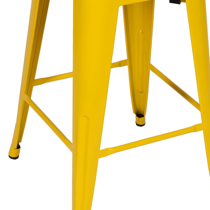 Taburete Amarillo Metal Dallas 42 X 42 X 61,20 cm (Set de 4)
