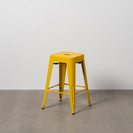 Taburete Amarillo Metal Dallas 42 X 42 X 61,20 cm (Set de 4)