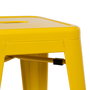Taburete Amarillo Metal Dallas 42 X 42 X 61,20 cm (Set de 4)