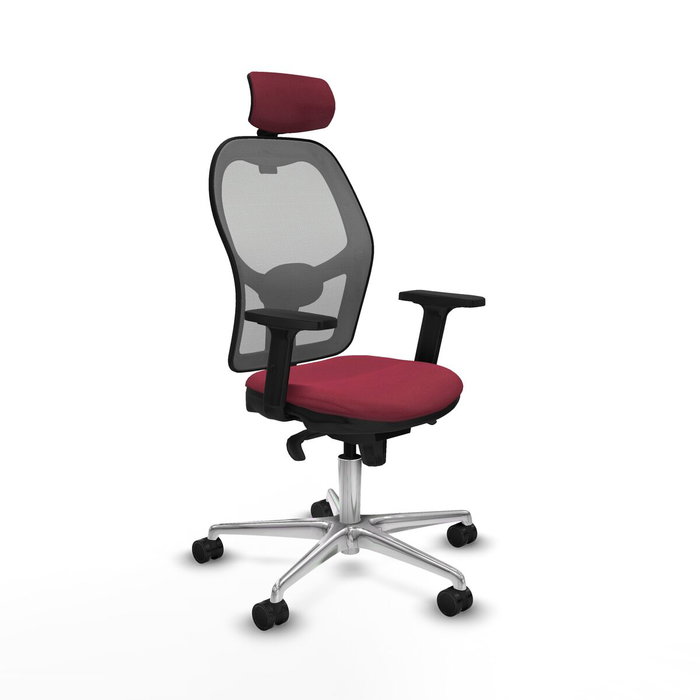 PIQUERAS Y CRESPO Silla de oficina Jorquera Granate y Gris PIQUERAS Y CRESPO Silla de oficina Jorquera Granate y Gris