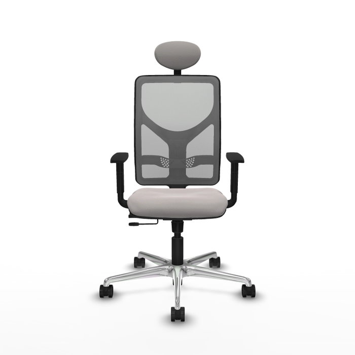 PIQUERAS Y CRESPO Silla de oficina Motilla con mecanismo Sincro/Traslack, Blanco y Gris PIQUERAS Y CRESPO Silla de oficina Motilla con mecanismo Sincro/Traslack, Blanco y Gris