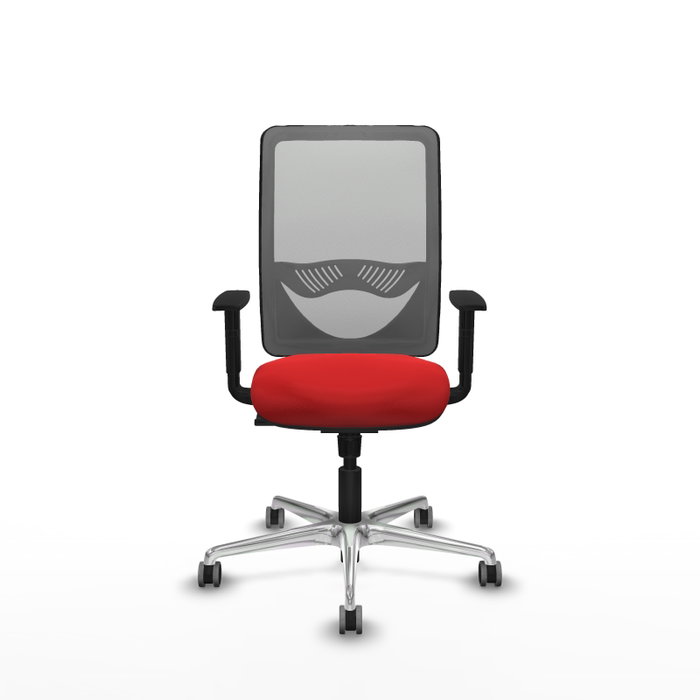 PIQUERAS Y CRESPO Silla de oficina Zulema con mecanismo Sincro Rojo y Gris PIQUERAS Y CRESPO Silla de oficina Zulema con mecanismo Sincro Rojo y Gris