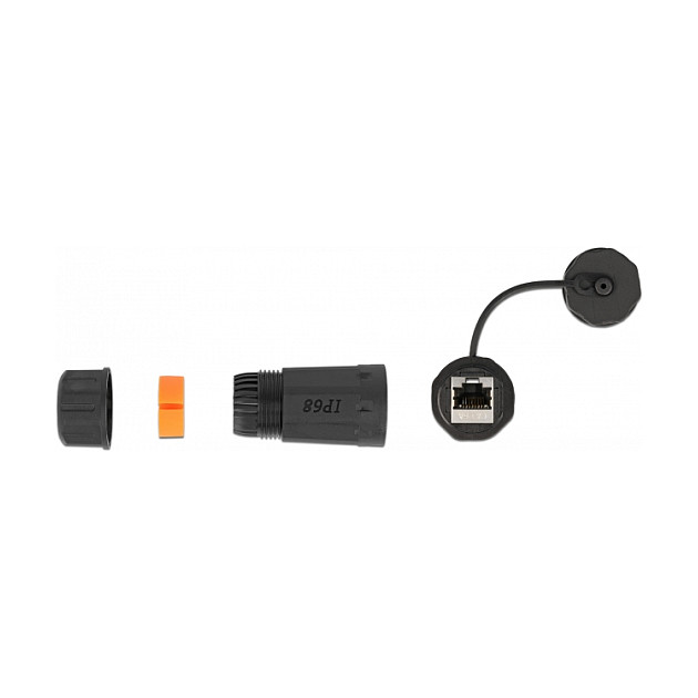 DeLOCK Conector de cable RJ45 hembra a RJ45 hembra Cat.6A impermeable DeLOCK Conector de cable RJ45 hembra a RJ45 hembra Cat.6A impermeable