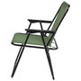 Home Deco Factory Silla Plegable Caqui Acero Poliéster Plástico PP Altura 84 cm Exterior