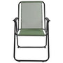 Home Deco Factory Silla Plegable Caqui Acero Poliéster Plástico PP Altura 84 cm Exterior