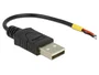 DeLOCK Cable USB 2.0 con conector Tipo-A y extremos abiertos 10 cm 85250