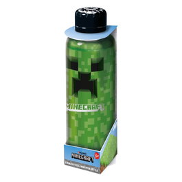 Stor Minecraft Botella de Agua Creeper de Acero Inoxidable