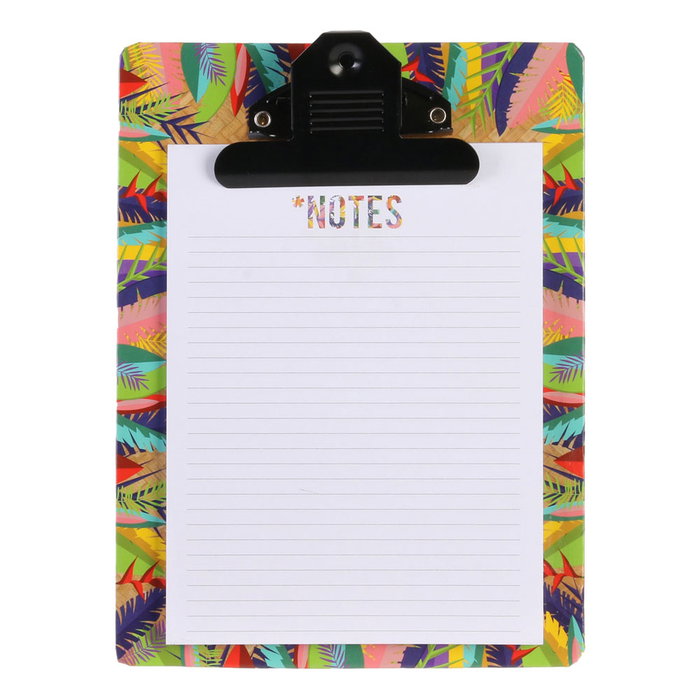 Home Deco Factory Portapapeles Deco Mural Clip Colección Exotic Sauvage Medidas 15x2,5xh.20cm Modelos Negro y Natural