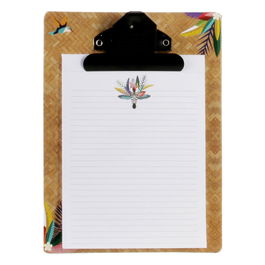 Home Deco Factory Portapapeles Deco Mural Clip Colección Exotic Sauvage Medidas 15x2,5xh.20cm Modelos Negro y Natural