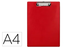 Q-connect Portanotas Din A4 Rojo Plástico 50% Reciclado Grosor 2,1 mm