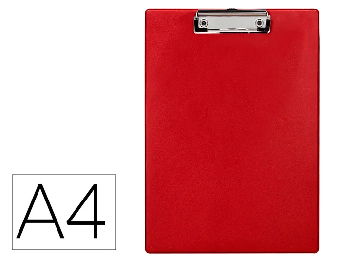 Q-connect Portanotas Din A4 Rojo Plástico 50% Reciclado Grosor 2,1 mm Q-connect Portanotas Din A4 Rojo Plástico 50% Reciclado Grosor 2,1 mm