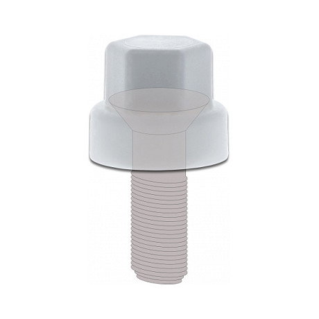 DeLOCK Tapa protectora hexagonal para tornillo M6 blanco 10 piezas