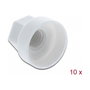 DeLOCK Tapa protectora hexagonal para tornillo M6 blanco 10 piezas