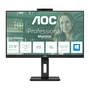 AOC 24P3CW - Monitor 23.8" (60.5 cm) IPS Full HD 1920x1080 100Hz USB-C 65W con Webcam 5MP, Altavoces, HDMI, DisplayPort, Pivote, Negro - Monitor para Oficina