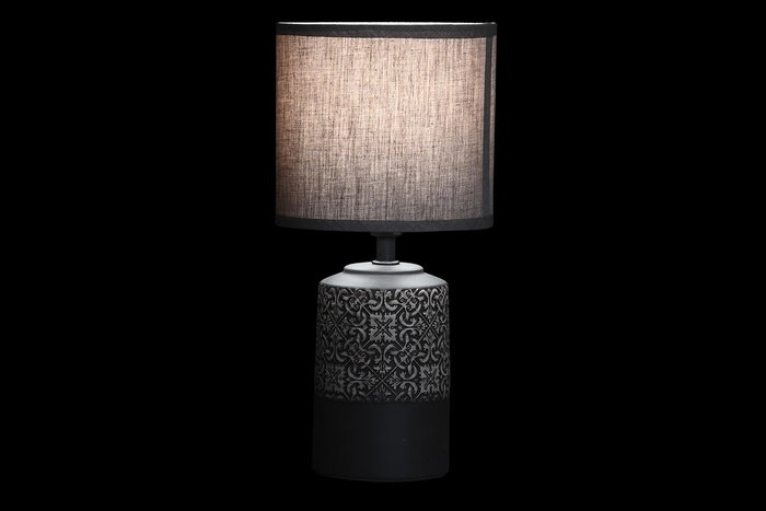 DKD Home Decor Lámpara Sobremesa Moderno Marrón Oscuro Azul 15 x 32 x 15 cm (2 Unidades)