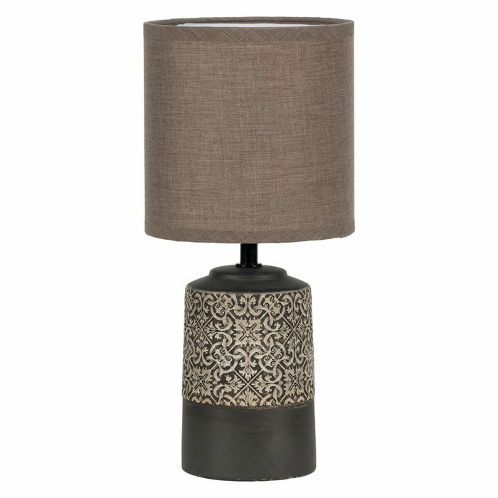 DKD Home Decor Lámpara de Sobremesa de Gres y Poliéster, Surtido de 2 Unidades (Marrón Oscuro y Azul)大変 DKD Home Decor Lámpara de Sobremesa de Gres y Poliéster, Surtido de 2 Unidades (Marrón Oscuro y Azul)大変