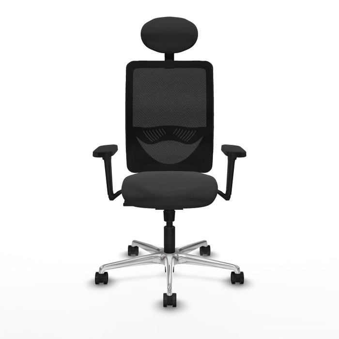 PIQUERAS Y CRESPO Silla de oficina Zulema con mecanismo Sincro, Gris oscuro y Negro PIQUERAS Y CRESPO Silla de oficina Zulema con mecanismo Sincro, Gris oscuro y Negro