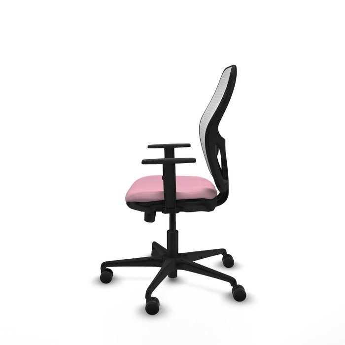 PIQUERAS Y CRESPO Silla de oficina Jorquera Rosa y Blanco con mecanismo Sincro/Traslack PIQUERAS Y CRESPO Silla de oficina Jorquera Rosa y Blanco con mecanismo Sincro/Traslack