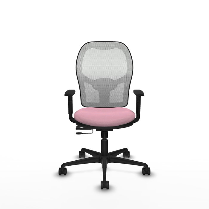 PIQUERAS Y CRESPO Silla de oficina Jorquera Rosa y Blanco con mecanismo Sincro/Traslack PIQUERAS Y CRESPO Silla de oficina Jorquera Rosa y Blanco con mecanismo Sincro/Traslack