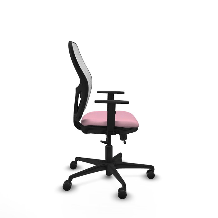 PIQUERAS Y CRESPO Silla de oficina Jorquera Rosa y Blanco con mecanismo Sincro/Traslack PIQUERAS Y CRESPO Silla de oficina Jorquera Rosa y Blanco con mecanismo Sincro/Traslack