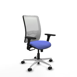 PIQUERAS Y CRESPO Silla de oficina Zulema Azul claro y Blanco