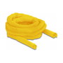 DeLOCK Manga tejida de cierre automático resistente al calor 5 m x 25 mm Amarillo