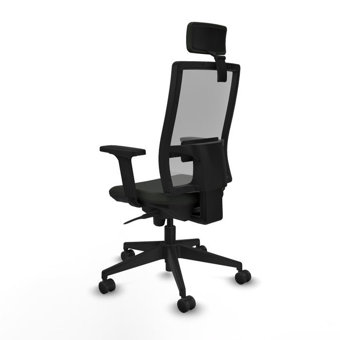 PIQUERAS Y CRESPO Silla de oficina Horna con mecanismo Sincro, Negro y Gris