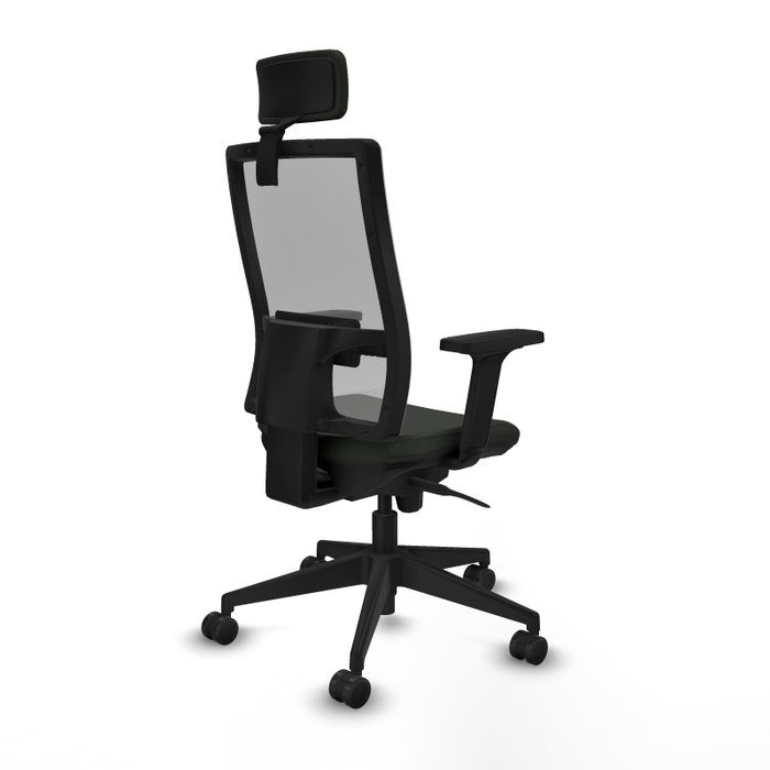 PIQUERAS Y CRESPO Silla de oficina Horna con mecanismo Sincro, Negro y Gris