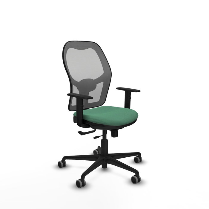 PIQUERAS Y CRESPO Silla de oficina Jorquera con mecanismo Sincro/Traslack, Verde esmeralda y Gris PIQUERAS Y CRESPO Silla de oficina Jorquera con mecanismo Sincro/Traslack, Verde esmeralda y Gris