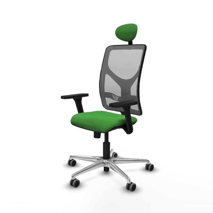 PIQUERAS Y CRESPO Silla de oficina Motilla con mecanismo Sincro, Verde y Gris PIQUERAS Y CRESPO Silla de oficina Motilla con mecanismo Sincro, Verde y Gris