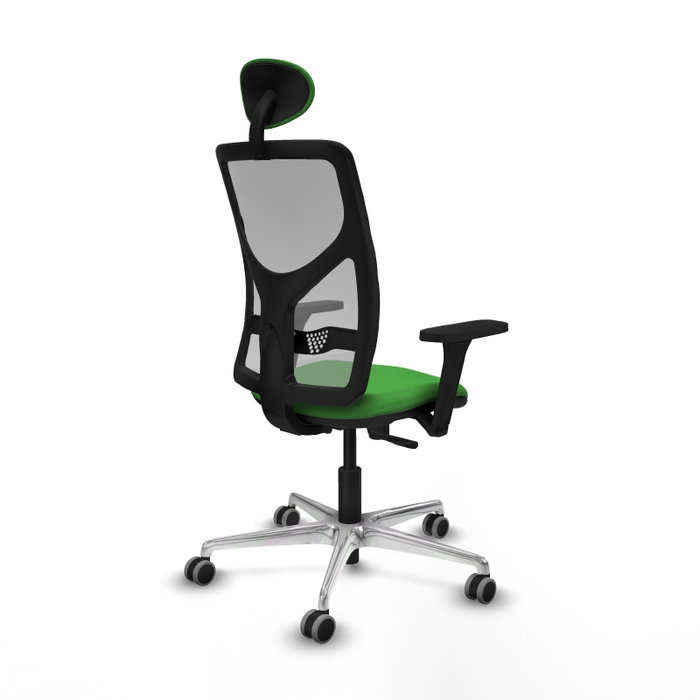 PIQUERAS Y CRESPO Silla de oficina Motilla con mecanismo Sincro, Verde y Gris PIQUERAS Y CRESPO Silla de oficina Motilla con mecanismo Sincro, Verde y Gris
