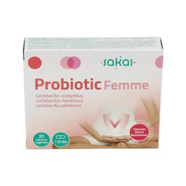 SAKAI Probiotic Femme - Probiótico para Mujer - 30 Cápsulas