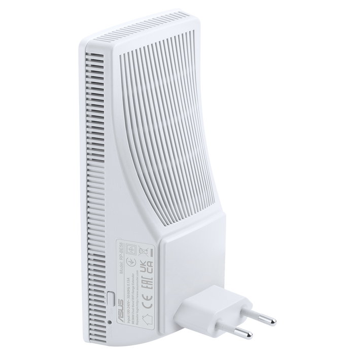 ASUS RP-BE58 Extensor de Rango Wi-Fi 7 Mesh Satélite, Blanco, Doble Banda 2.4/5 GHz, 2882 Mbps, Cobertura 204 m²