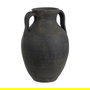 Vasija Gris Envejecido Barro Decoración 27 X 27 X 41 cm