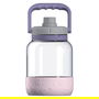 Asobu The Barkley - Botella Tritan para Perro 1.5L con Comedero, Interior/Exterior, Color Rosa, Sin BPA