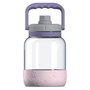 Asobu The Barkley Botella de 1500 ml con cuenco para perro, Rosa
