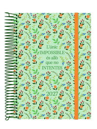 Finocam Agenda Anual 2027 Trendy Design Collection con tapa de polipropileno y diseño Impossible