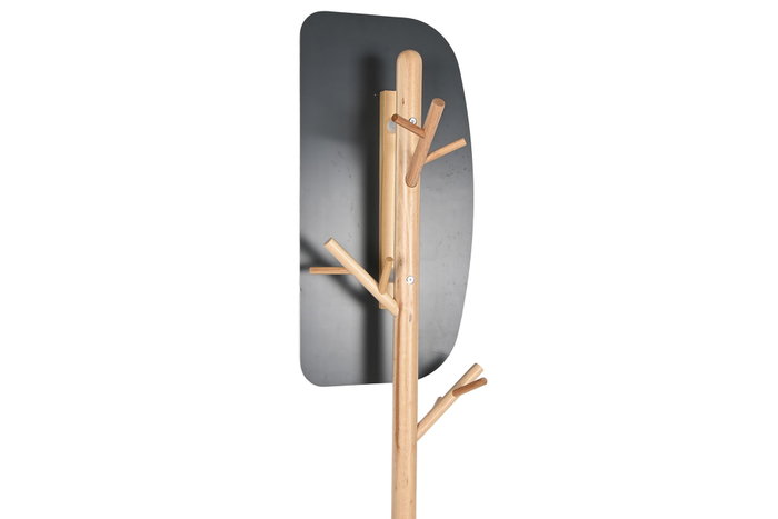 DKD Home Decor Perchero Blanco Natural Madera Metal 33x33x185 cm DKD Home Decor Perchero Blanco Natural Madera Metal 33x33x185 cm