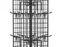 Imaginovo Expositor Metálico Giratorio para Pegatinas con 40 Ganchos Ajustables - Surtido Cerrado 630 Unidades - Dimensiones 1874x532x532 mm