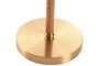DKD Home Decor Lámpara de Sobremesa de Latón y Ratán Natural