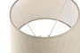 DKD Home Decor Lámpara de Sobremesa de Latón y Ratán Natural
