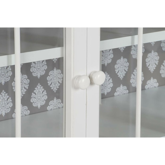 DKD Home Decor Buffet Abeto y Cristal Blanco
