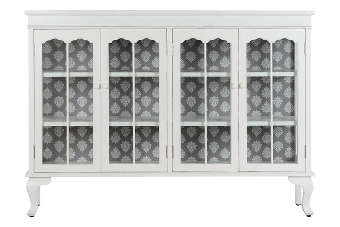 DKD Home Decor Buffet Tradicional Blanco 142.5 x 40.5 x 101.5 cm