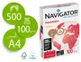 Navigator Papel DIN A4 100 gramos Multiuso Ink-jet y Láser, Paquete 500 Hojas