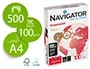 Navigator Papel DIN A4 100 gramos Multiuso Ink-jet y Láser, Paquete 500 Hojas