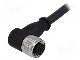 HARTING Conector M12 Hembra 12 Pines Angular 90° con Cable 5m